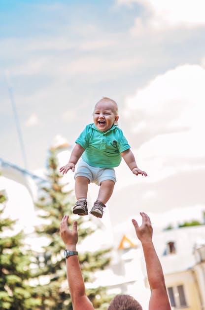 Free stock photo of child, fly, happiness