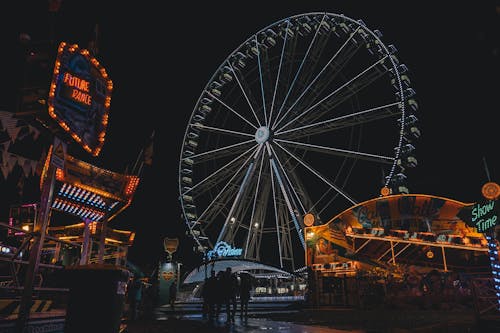 Ferris Wheel During Night Time