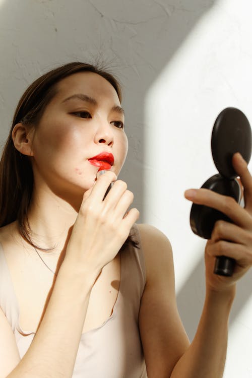 Ilmainen kuvapankkikuva tunnisteilla aasialainen nainen, huulipuna, kauneus rutiini