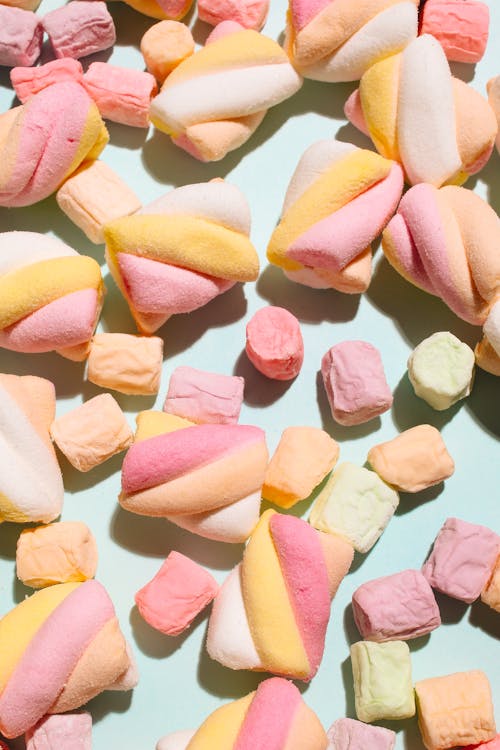 Free Close-up Photo of Sweet Marshmallows Stock Photo