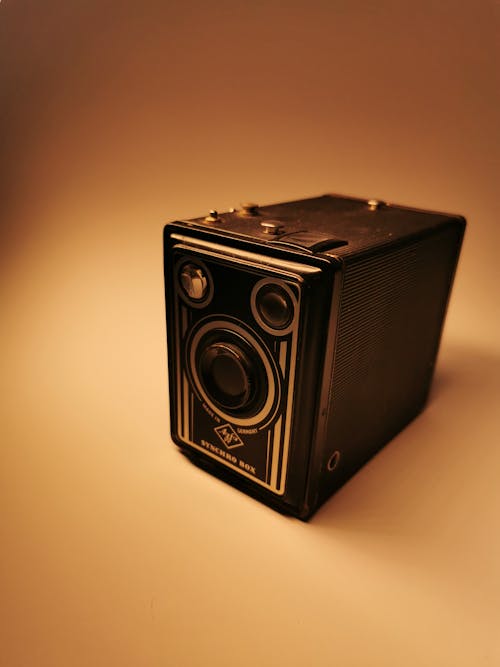 Free stock photo of agfa synchro box, brown light, old camera Stock Photo