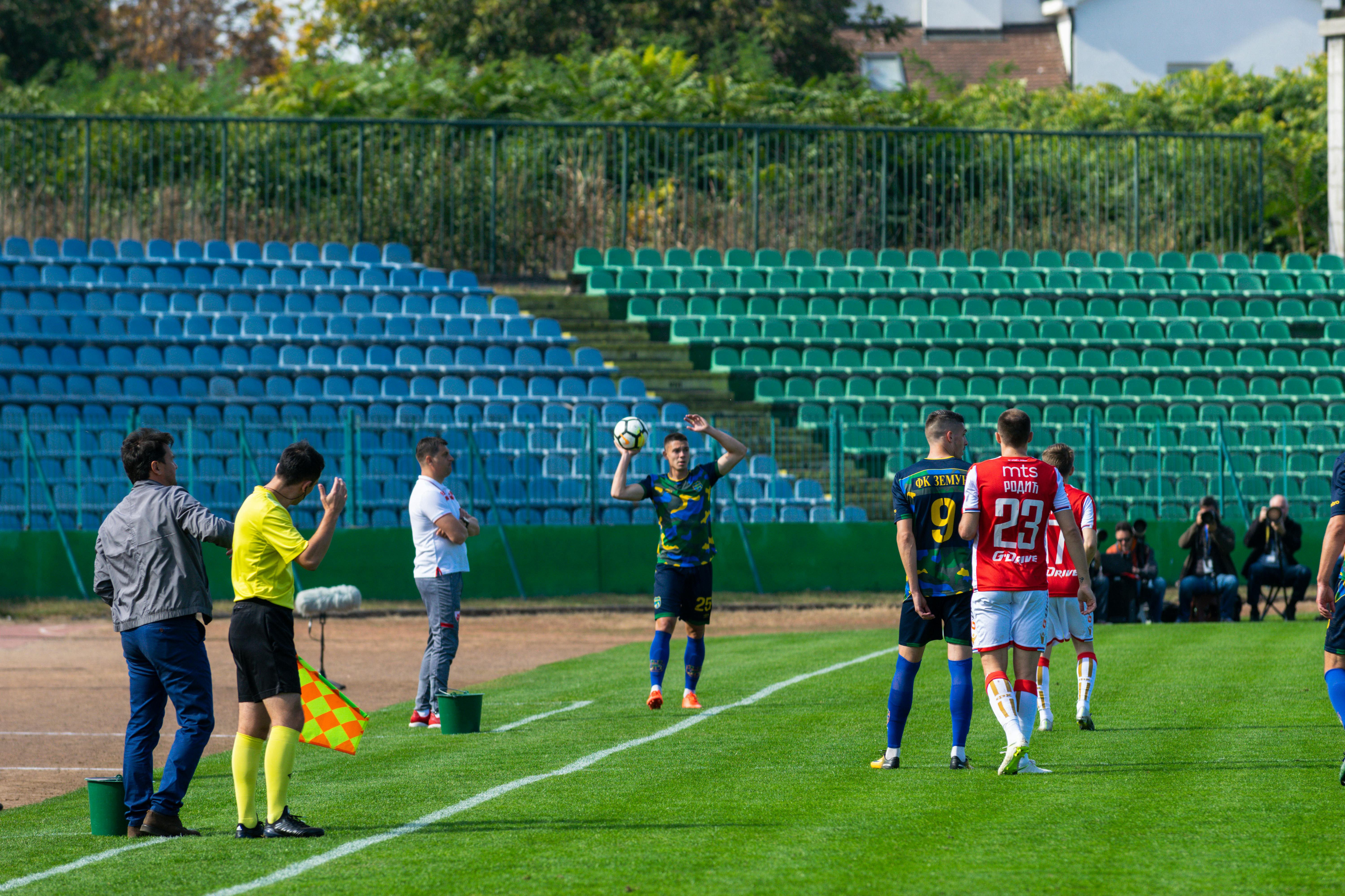 soccer players in action on the field