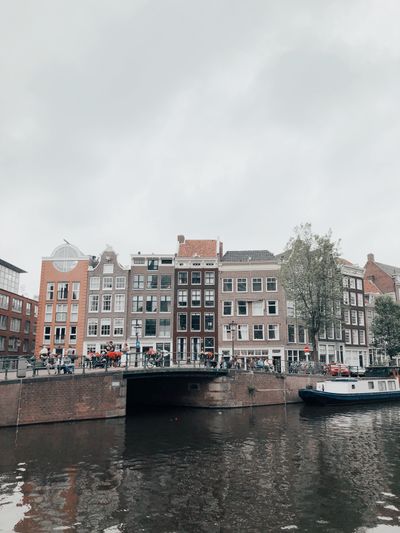 Canales de Ámsterdam casas típicas