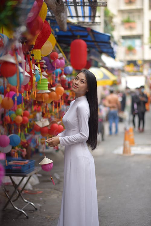 Photo of Woman Wearing White Dress