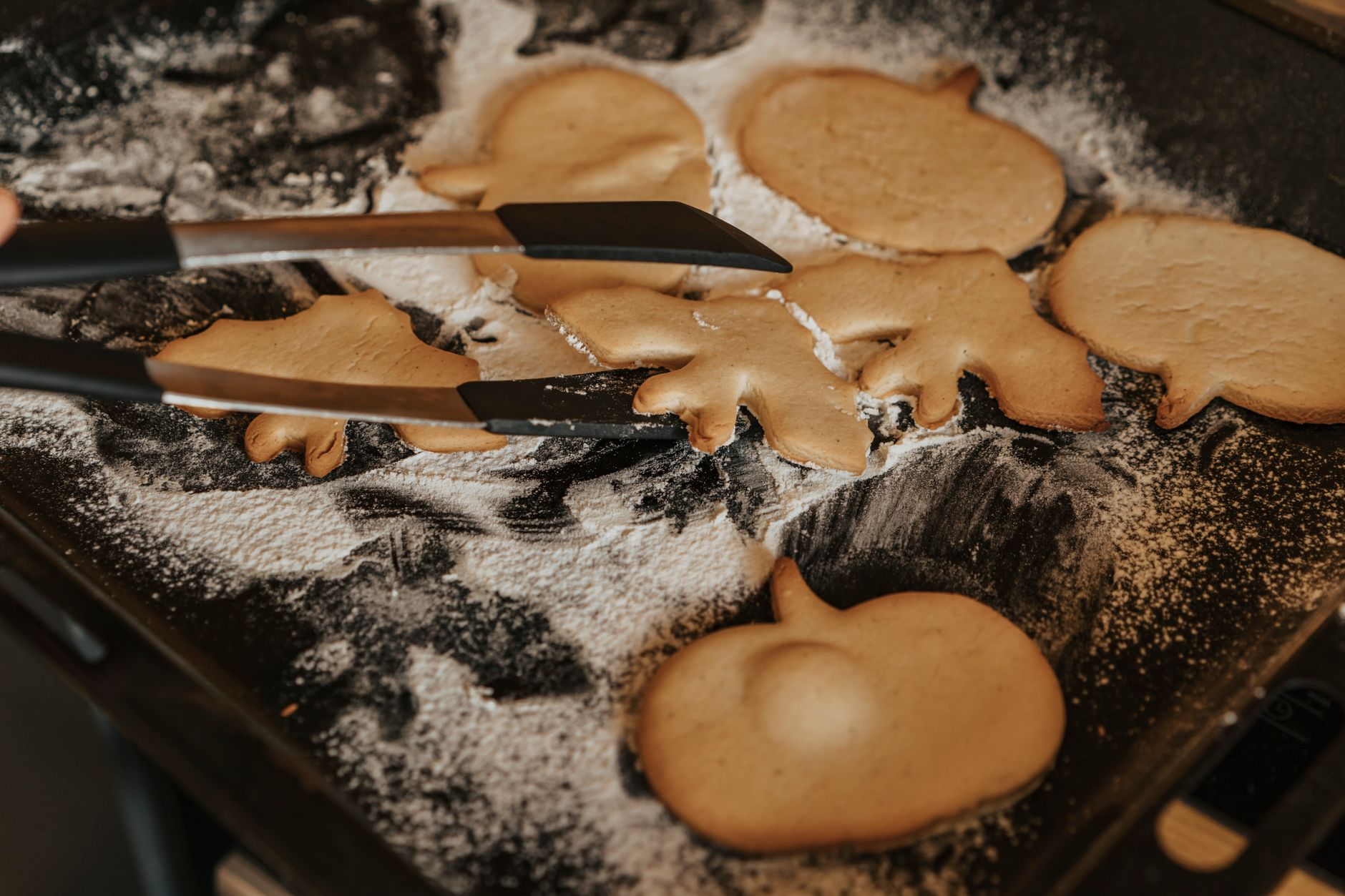 Assorted decorated sugar cookies with icing and sprinkles