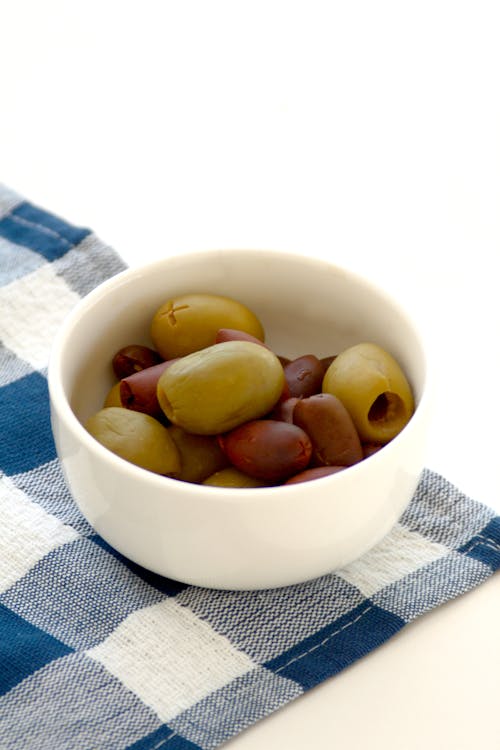 Free stock photo of black olives, greek olives, green olives