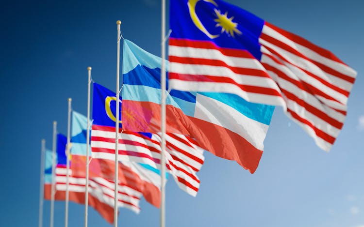 Flags Of Sabah And Malaysia