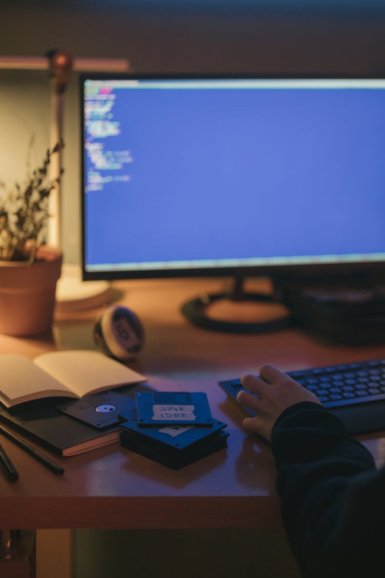 A Person Using A Computer