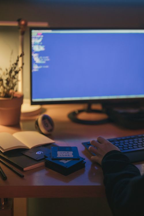 A Person Using a Computer · Free Stock Photo