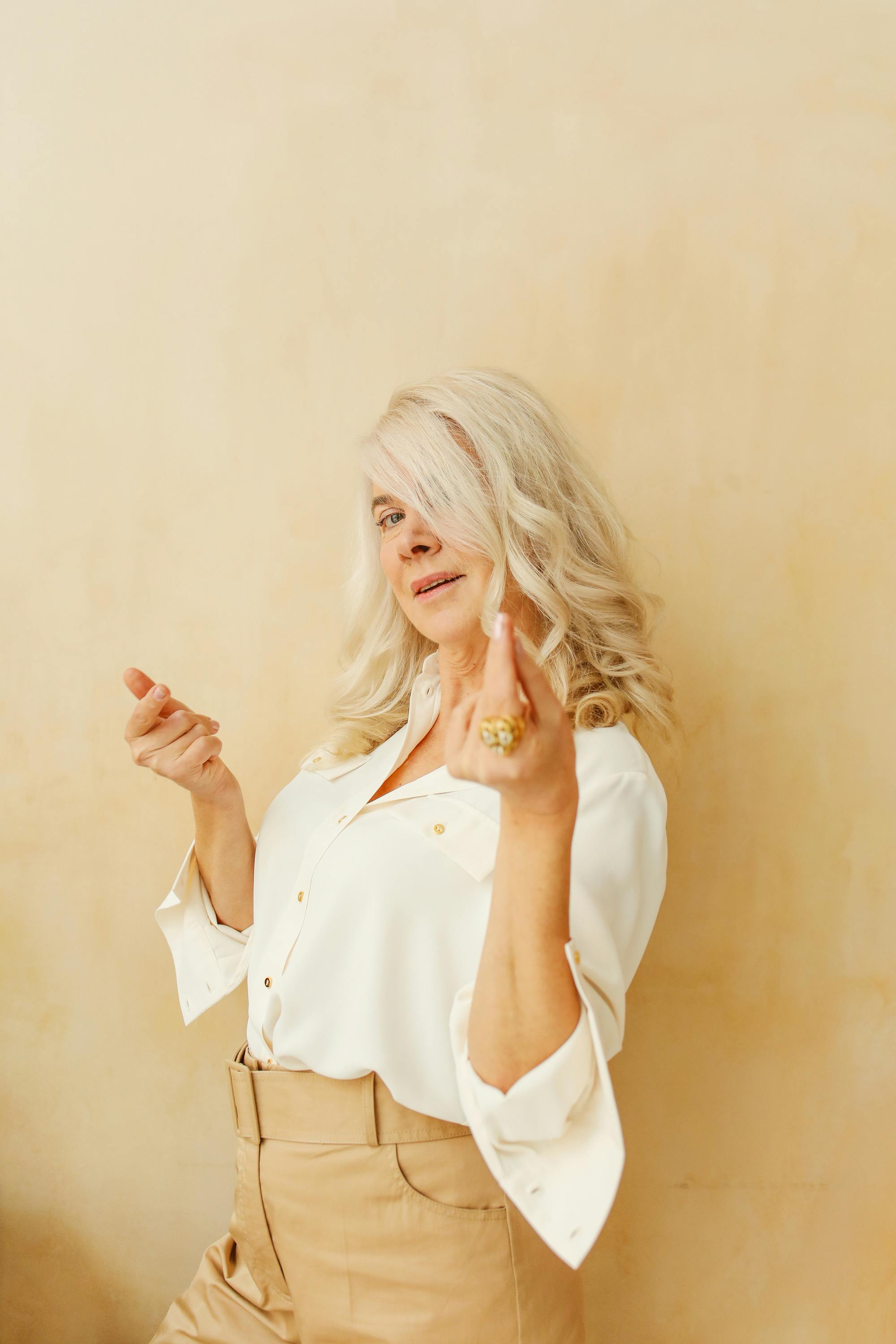 An Elderly Woman Posing · Free Stock Photo