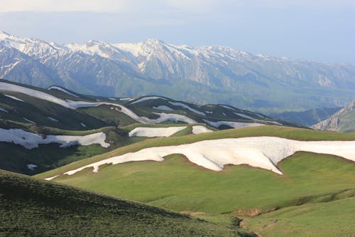 Landscape Scenery of Hills Across the Mountain Range