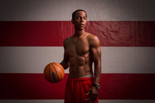 Gratis stockfoto met Afro-Amerikaans, atleet, basketbal