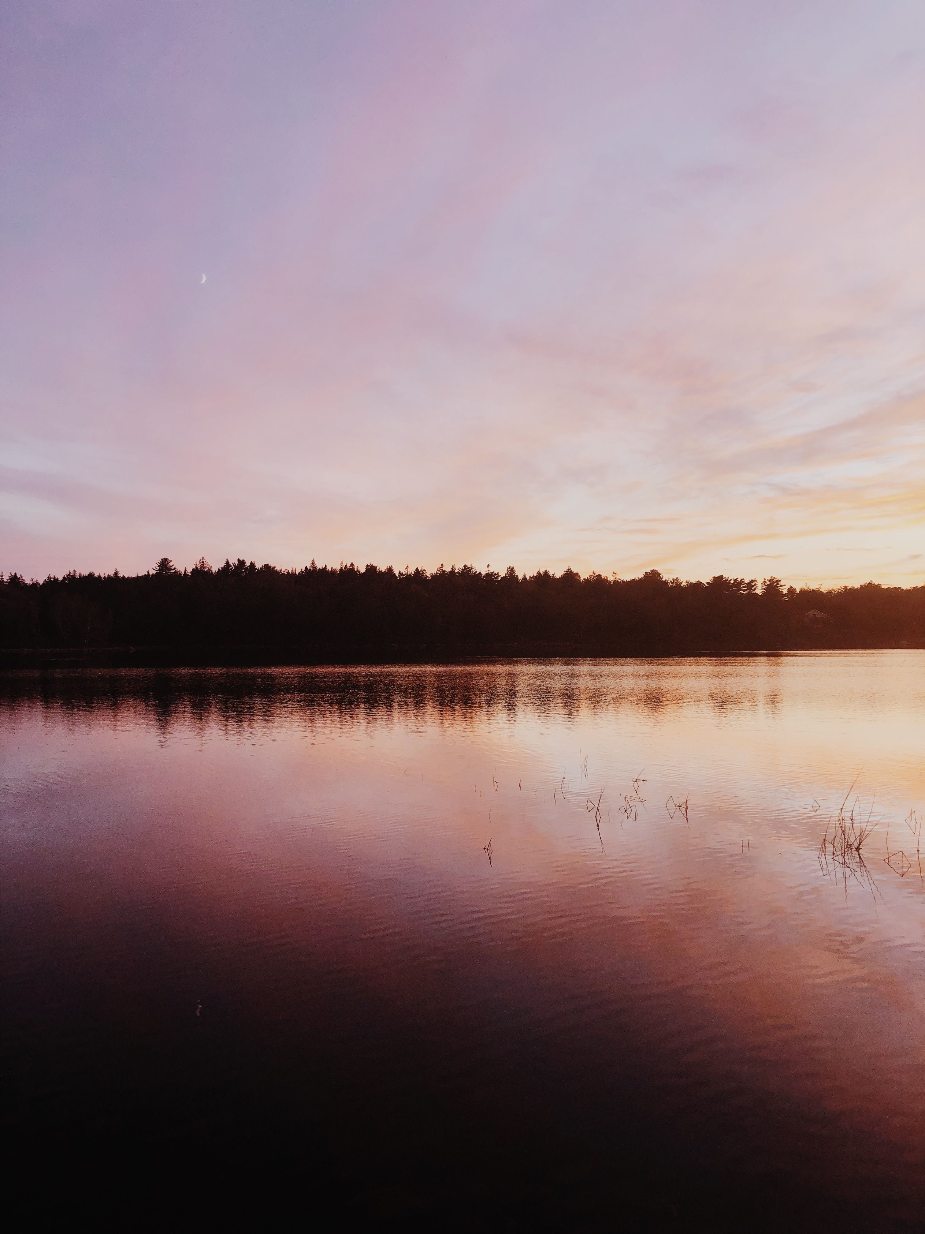 Photo of a Lake at Sunset · Free Stock Photo