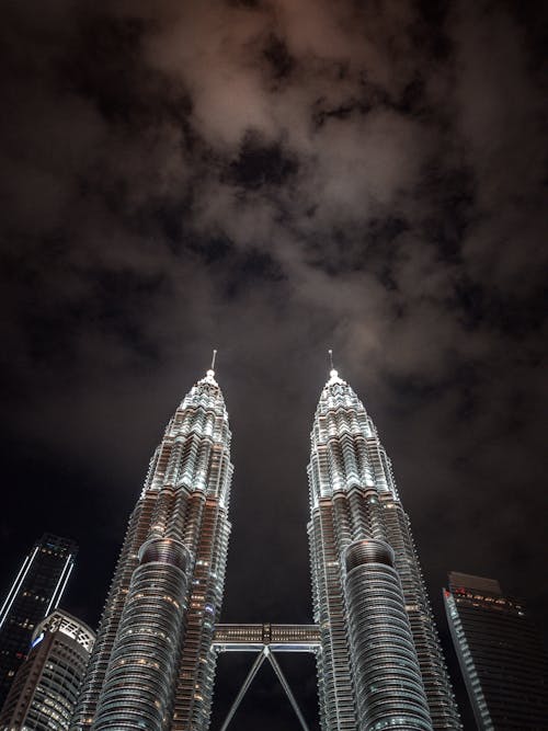 Free Petronas Twin Towers in Malaysia, Kuala Lumpur Stock Photo