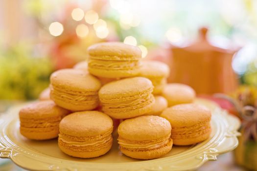 Pile of Yellow Macarons
