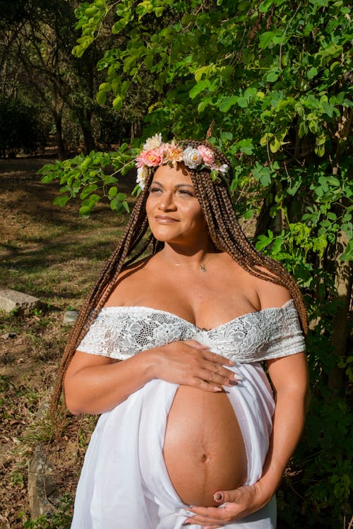 Portrait of Beautiful Pregnant Woman