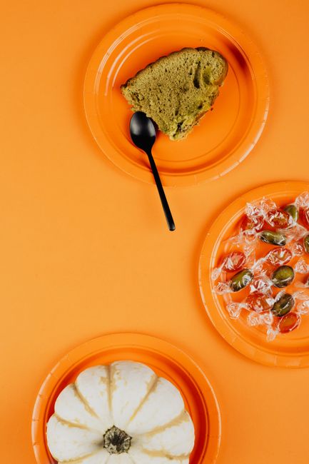 sweet pumpkin dish plate