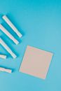 White Paper on Teal Surface