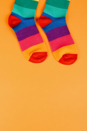 Colour-block ribbed cotton socks — photo by Kaboompics.com on Pexels