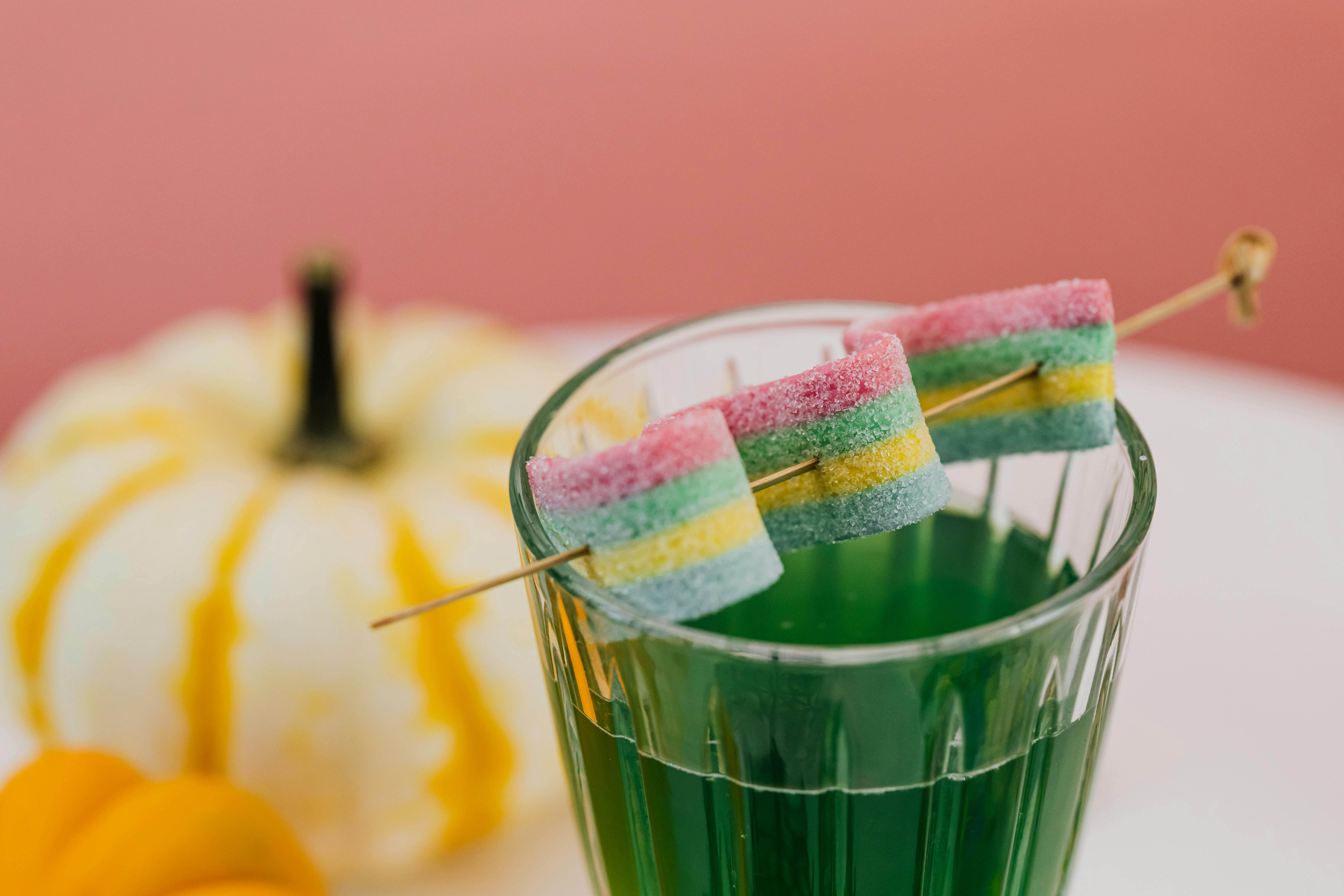 close up of candy on a stick