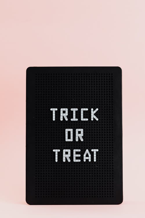 Free Trick or Treat Sign Stock Photo