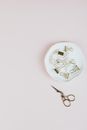 Golden Paperclips and Scissors 