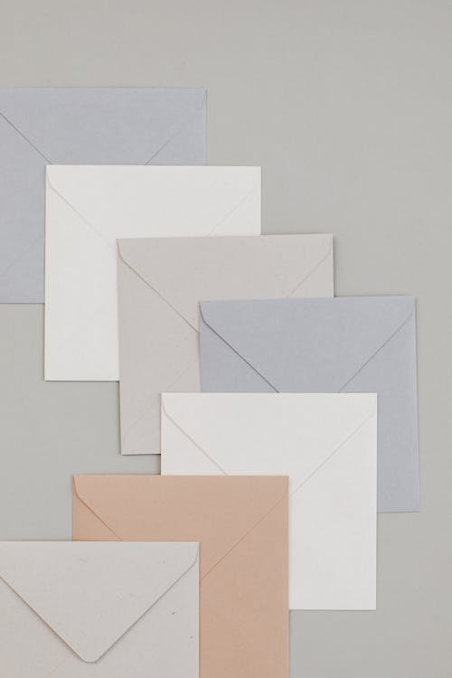 Close Up of Empty Envelopes