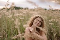 Naked Woman in Wheat Field
