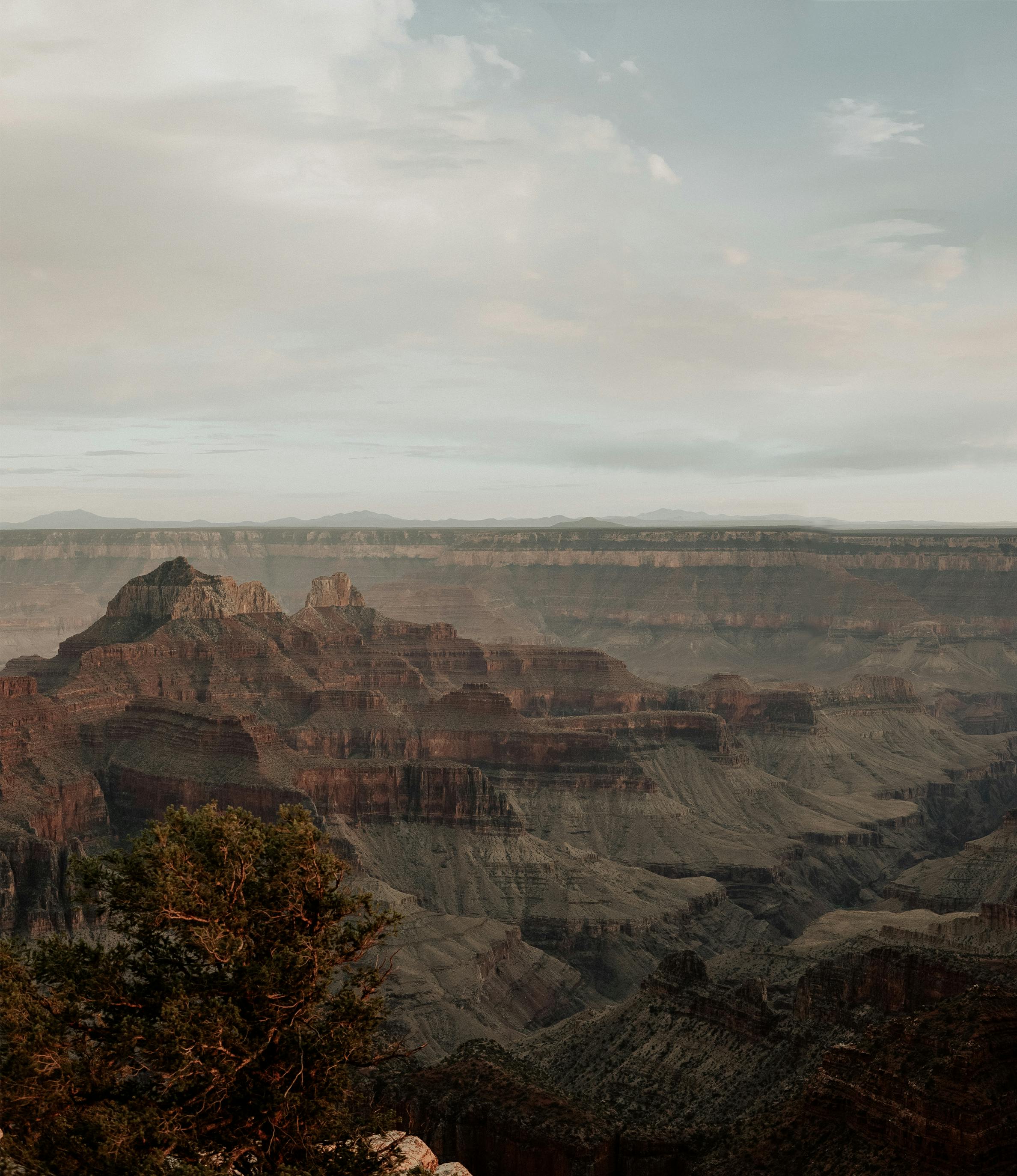 rough mountains in canyon in nature