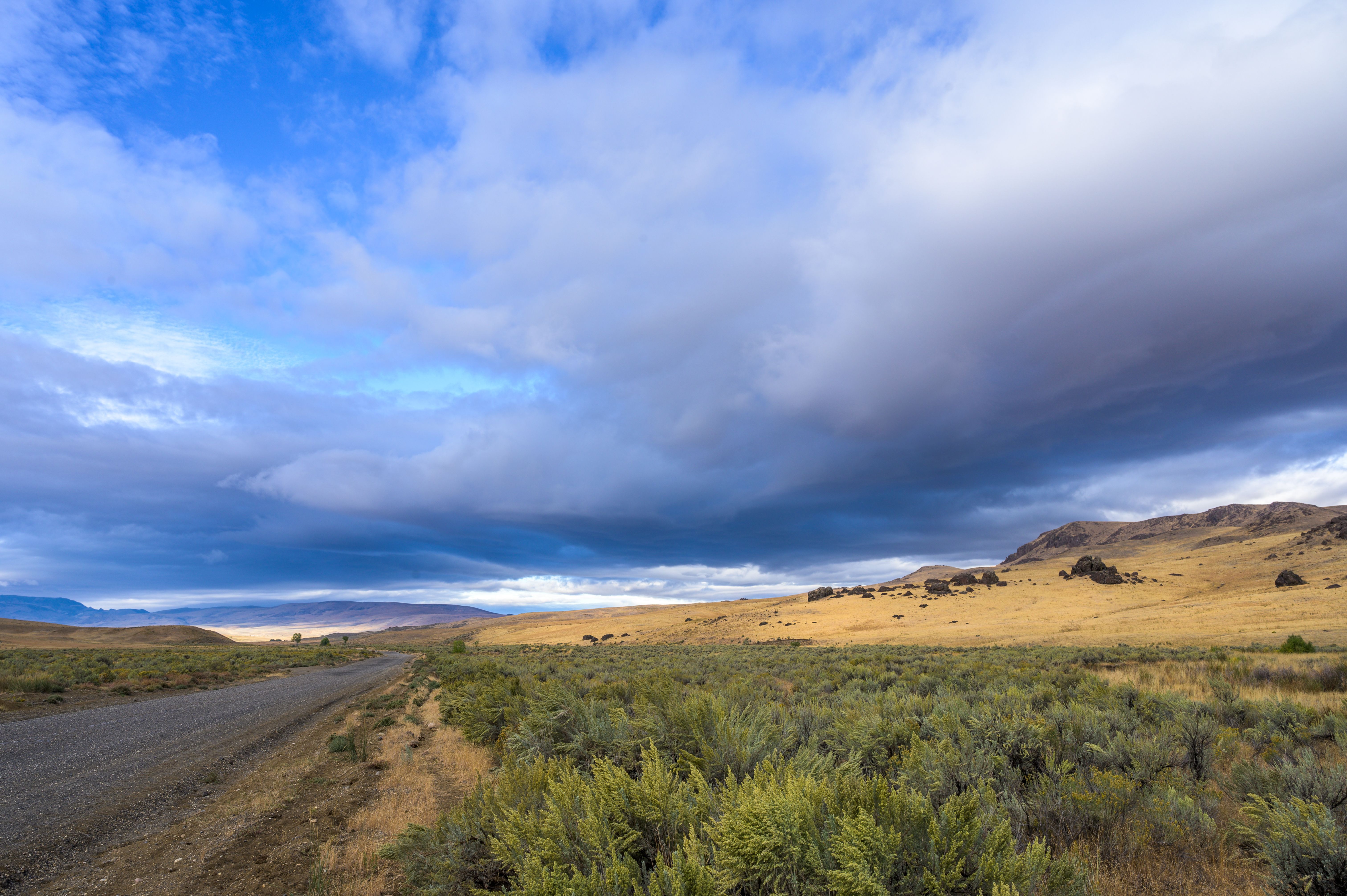 Vehicle on the open road