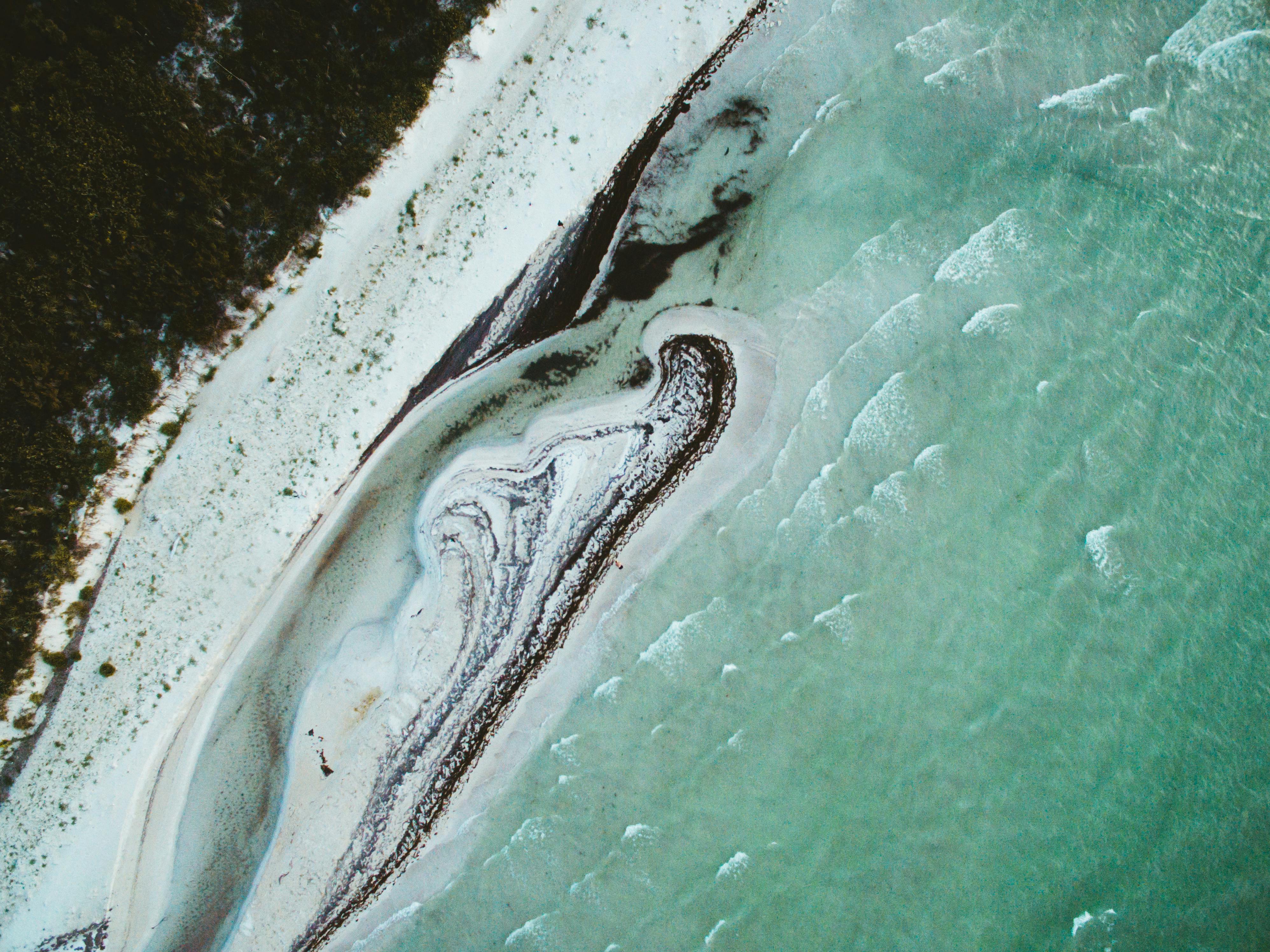 amazing landscape of ocean and sand