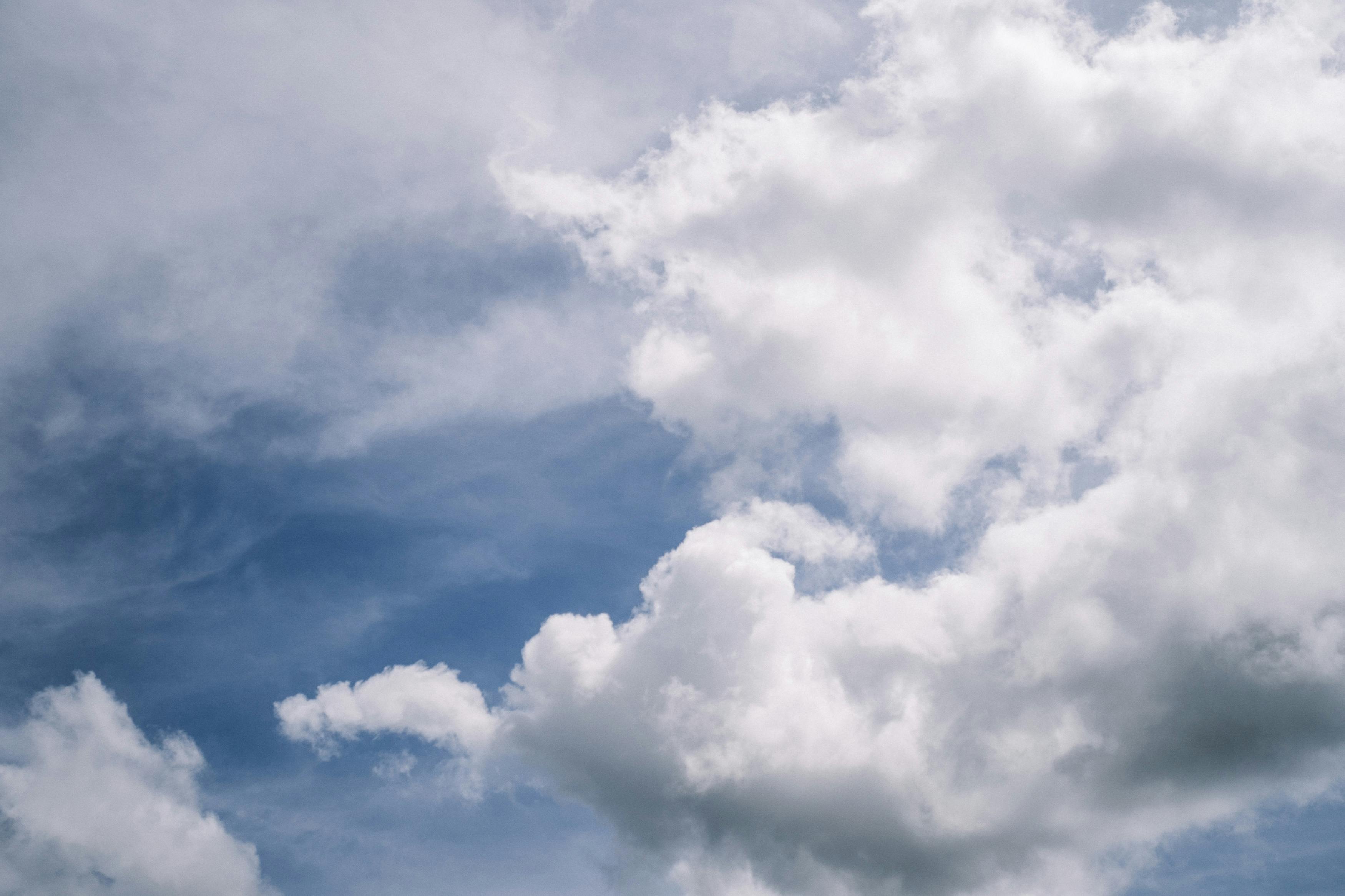 Blue Sky And White Clouds, Scroll Down by Trout55