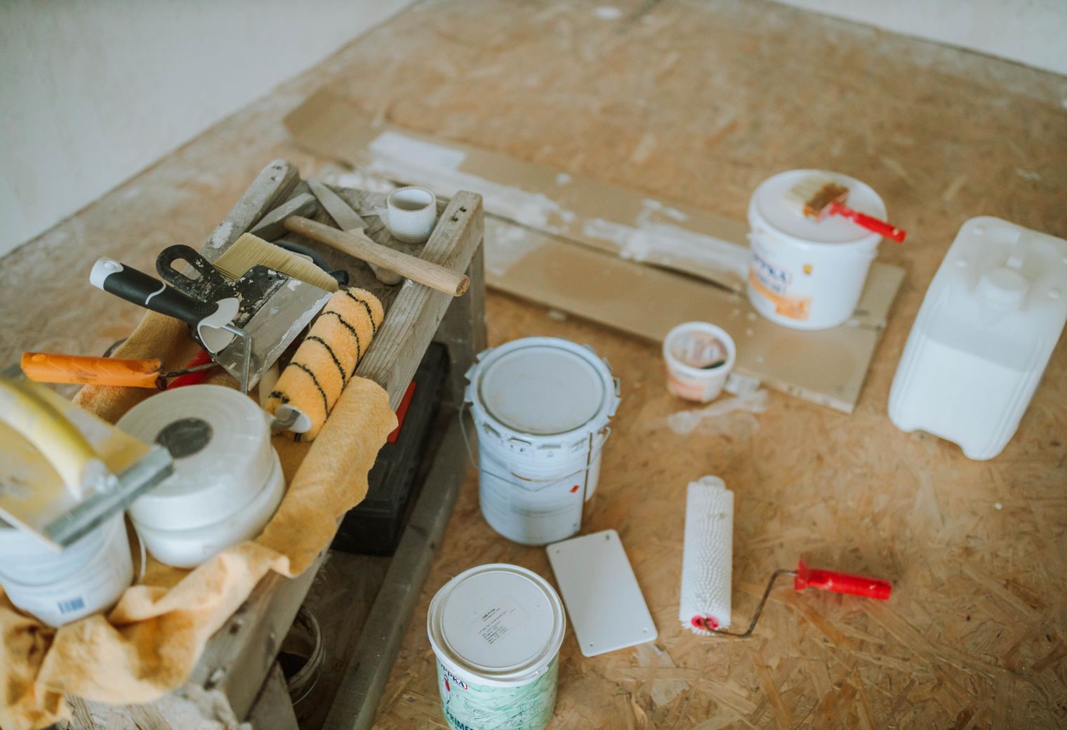 Commercial Decorating in Horns Green — walls rolled to an even, flat finish