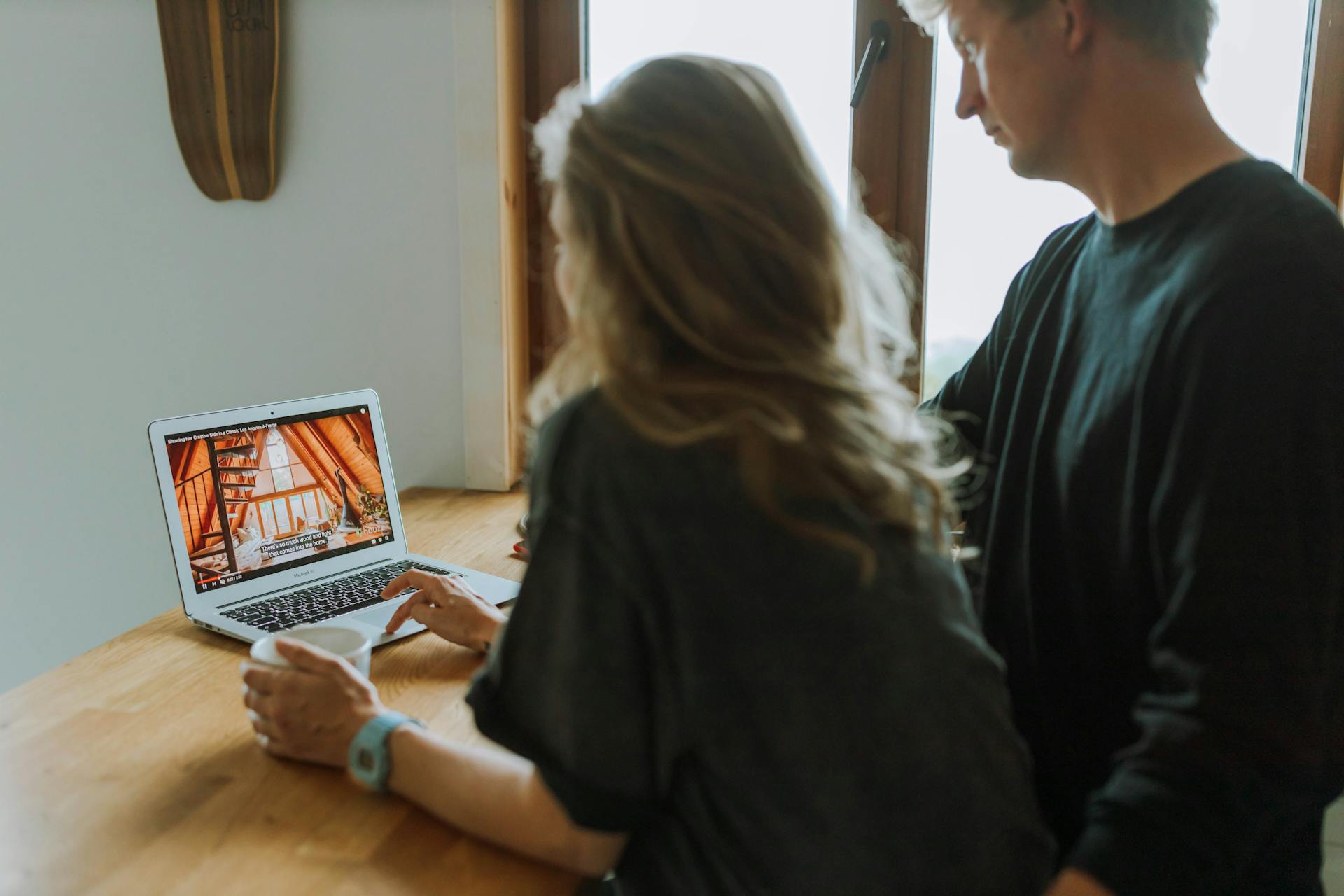 A Couple Watching on a Laptop