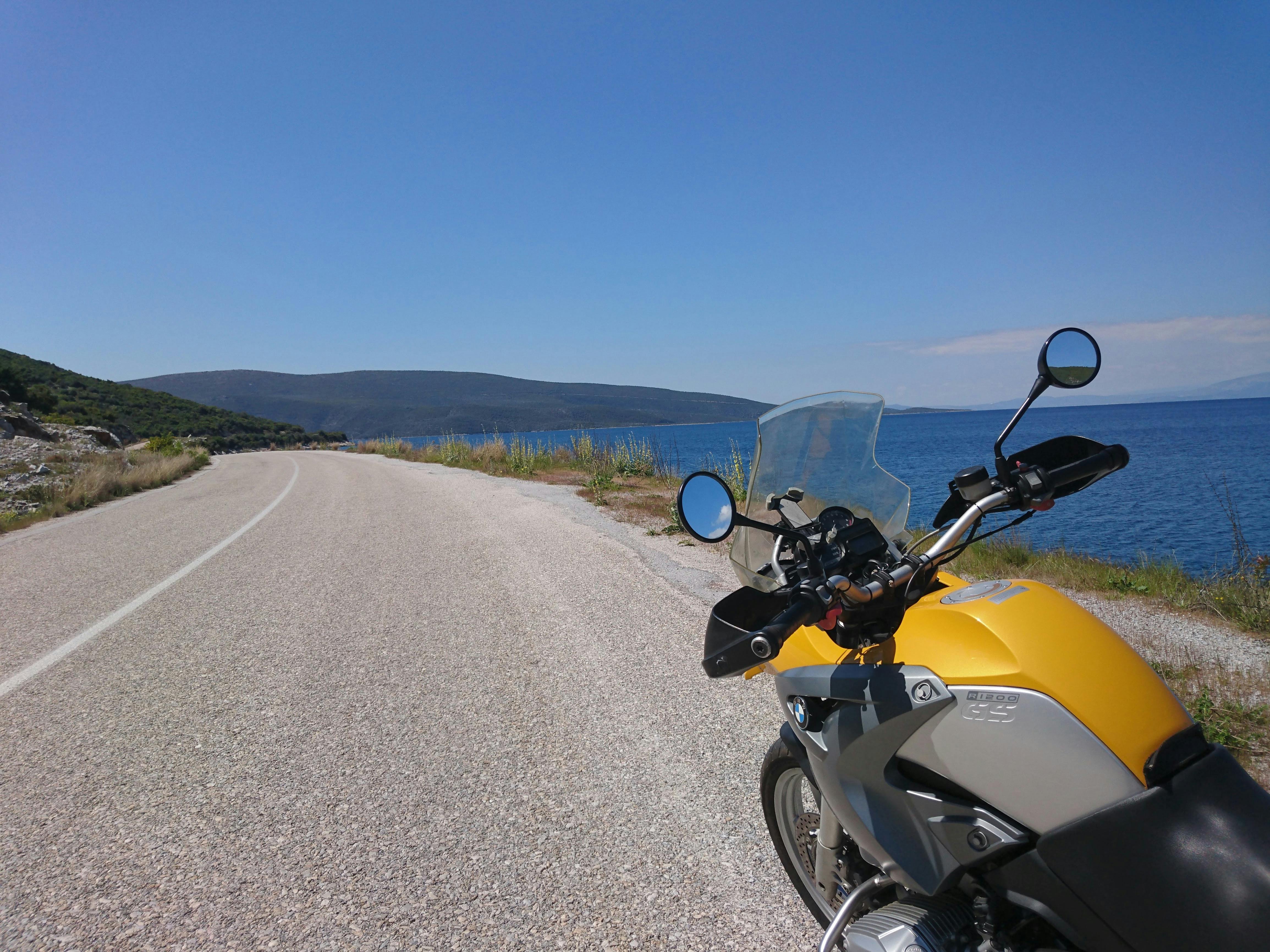 Free stock photo of greece, motorcycle, roadtrip