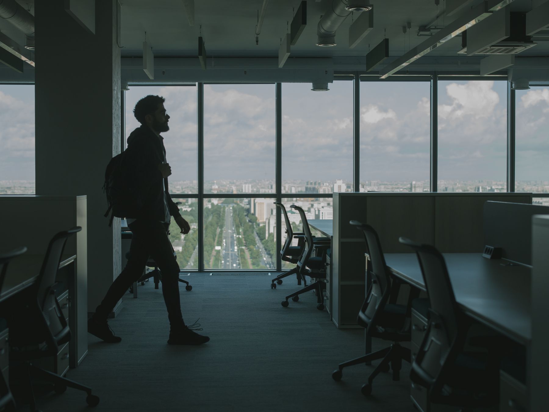 Blean — office relocation team moving desks and equipment