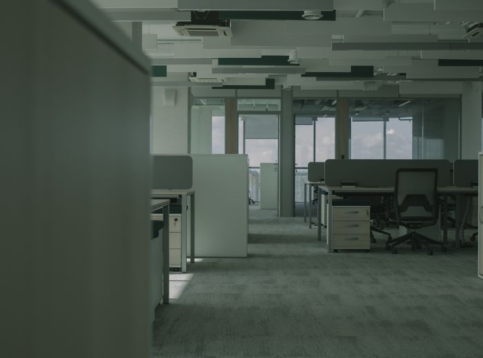 Office interior decorated