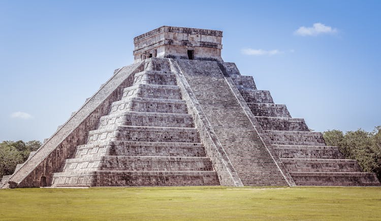 Pyramid Under Blue Sky