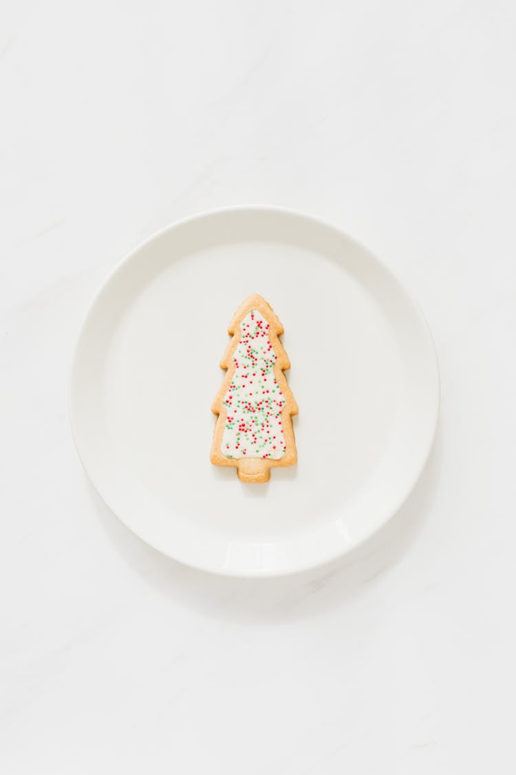 Cookie On A White Plate