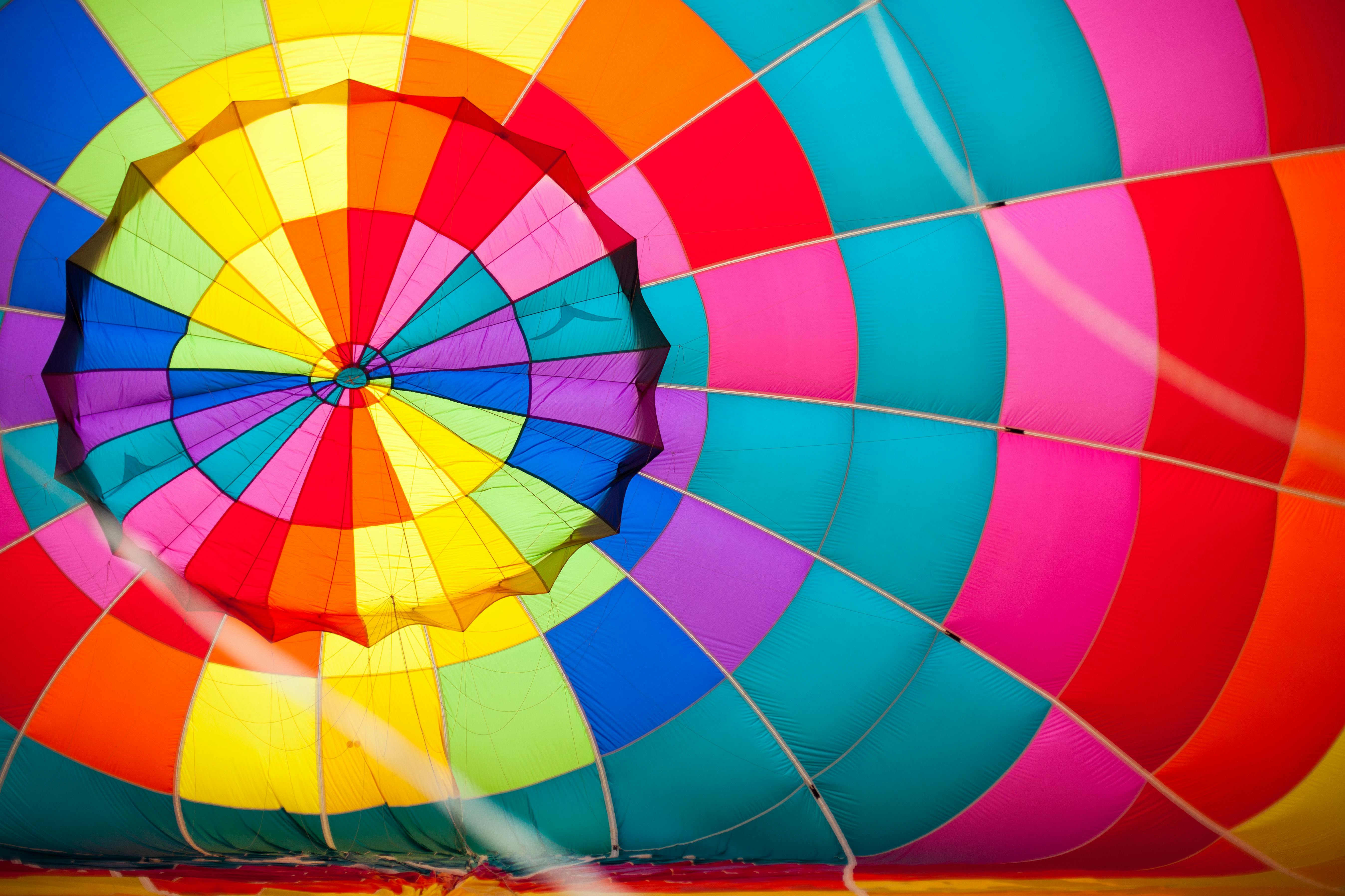 Free stock photo of colourful, hot air balloon, pattern