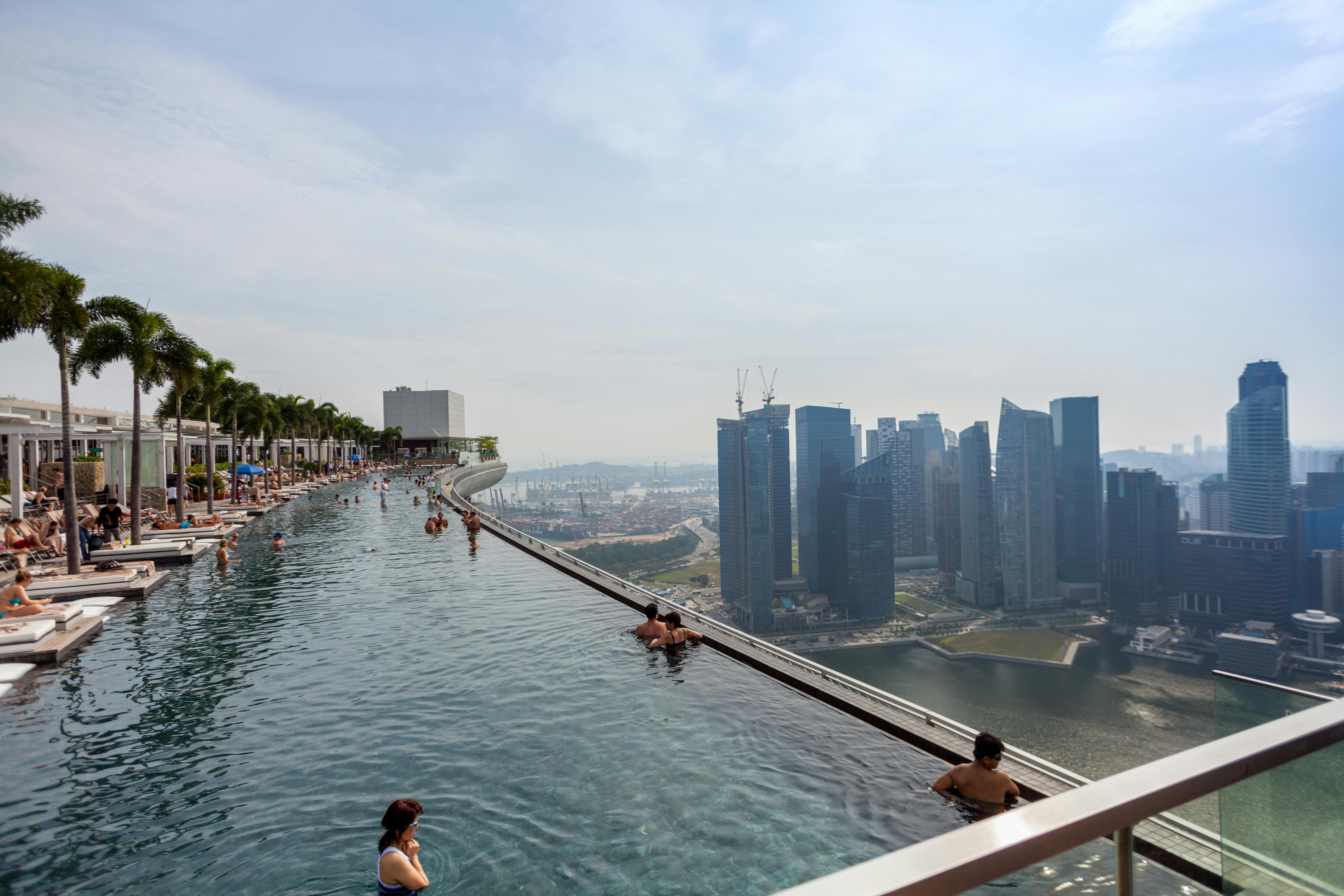 Free stock photo of infinity, infinity pool, Marina Bay Sands