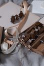 Brown Wooden Blocks on White Table