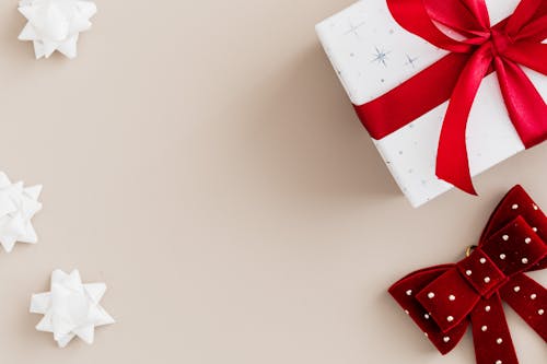 Free Red and White Gift Box Stock Photo