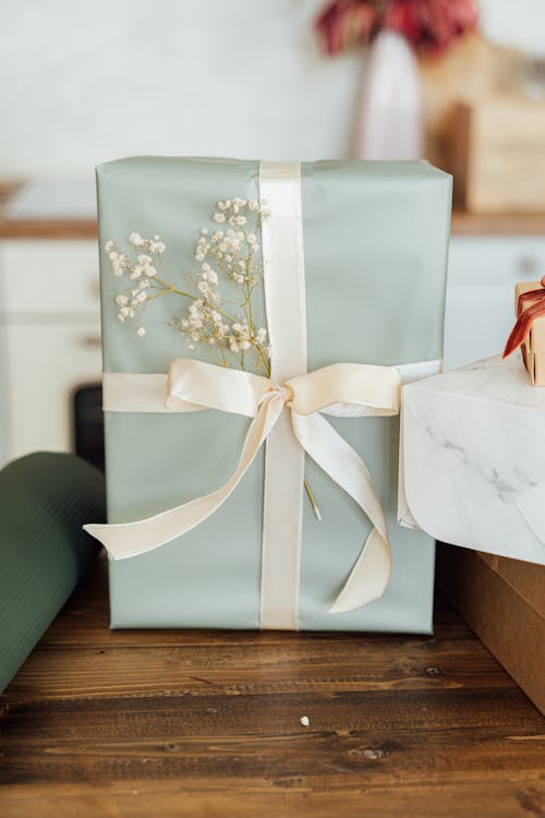 A Gift with White Ribbon