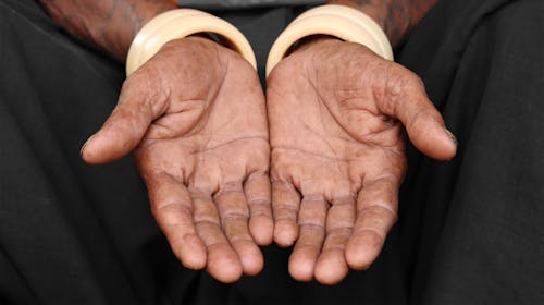 Free Close-up of Old Person Working Hands Stock Photo