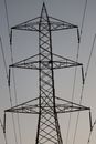 Black Metal Tower Under White Sky