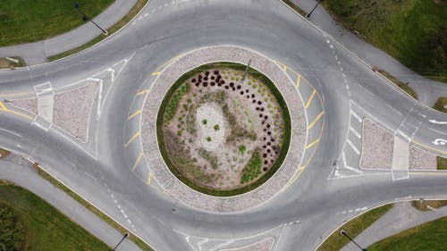 Top View of Roundabout