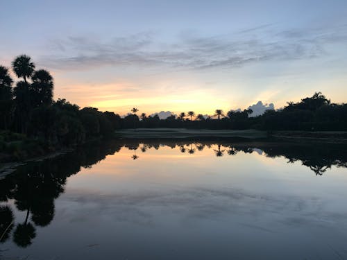 Free stock photo of early sunrise, golf, golfcourse