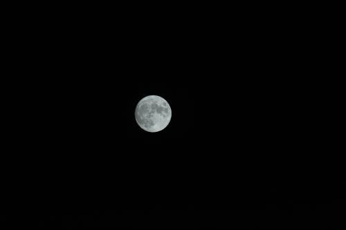 Full Moon in Night Sky