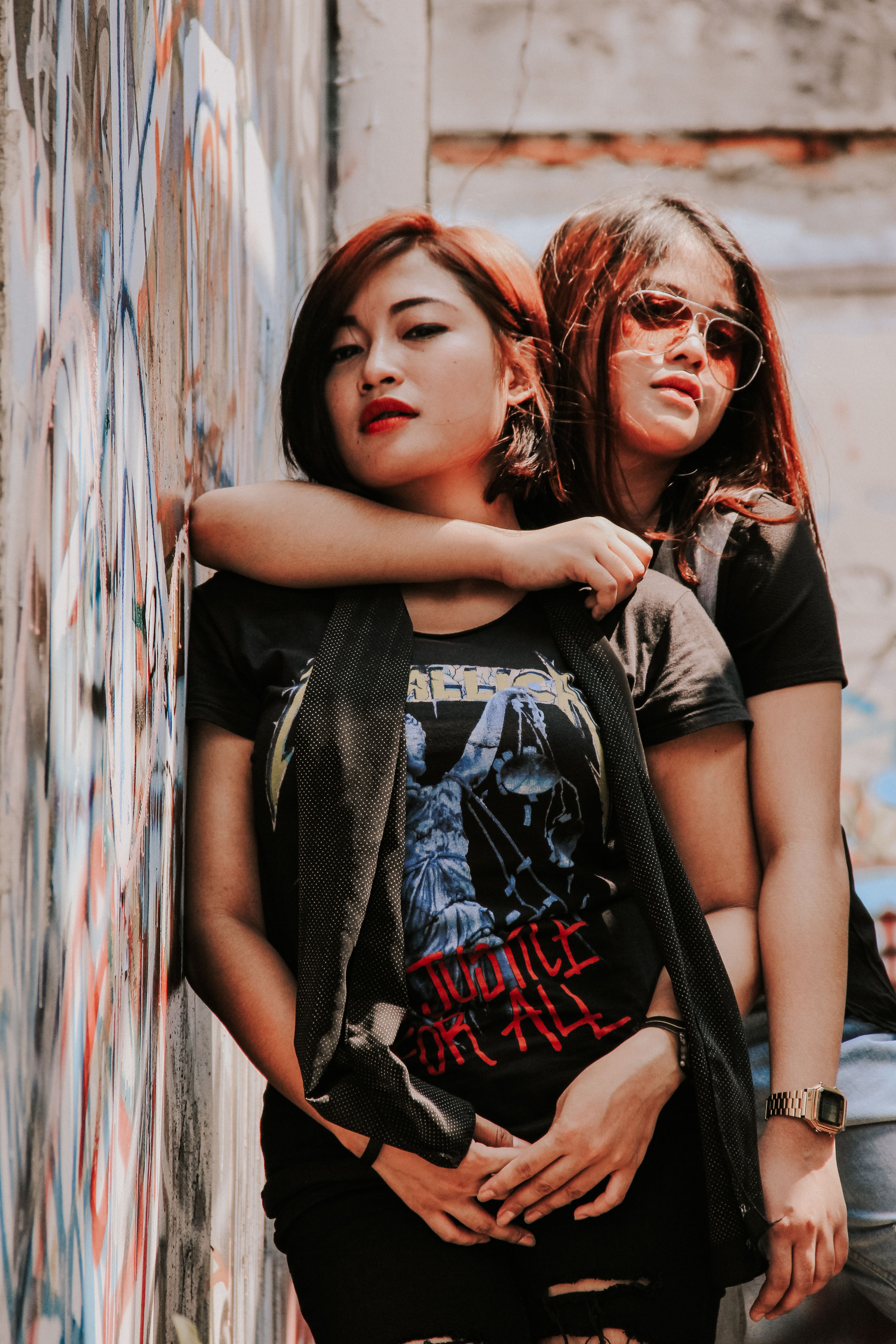 Camiseta Oversized Preta Estampada